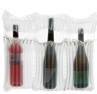 Nouveaux sacs à colonnes d'air gonflables transparents en plastique pour l'emballage de fruits, de lait en poudre, pour l'expédition protectrice des bouteilles de vin