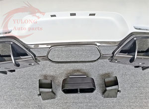 जीटीआर शैली अर्द्ध-कार्बन फाइबर रियर बम्पर मर्सिडीज-बेंज AMG के लिए रियर विसारक जीटीसी GTS - Product Image 4