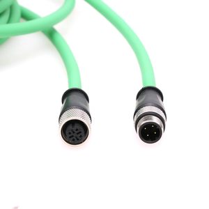 Cable Ethernet HangTon M12 de 4 pines con código D, macho a hembra, para codificador, sensor, cámara, Profinet, grado industrial - Product Image 3