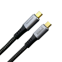 Câble USB 4 Thunderbolt 4 SULIANDA 6,6 pieds/2 m 40 Gbps 240 W Charge rapide Affichage 8K Câble vidéo 4K/240 Hz pour iOS et ordinateur