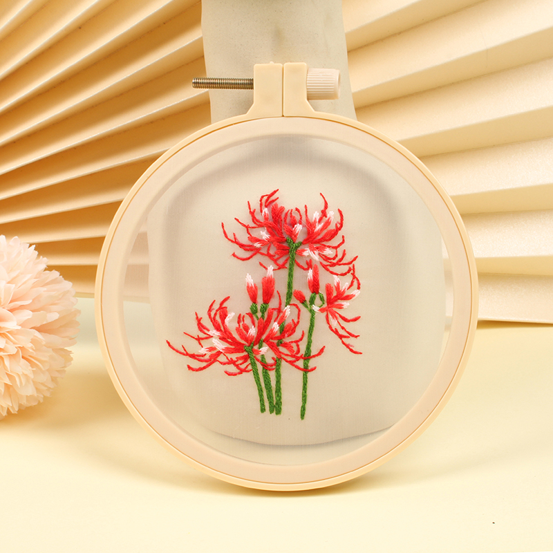 2021 New Transparent Yarn Diy Embroidery Set Beginners Handmade Material Set Embroidery