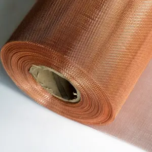 100 Mesh 200 Mesh Strahlungs abschirmung Copper Infused Fabric Red Copper Wire Mesh