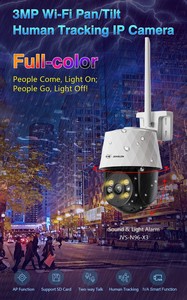 กล้องวงจรปิด N96-X3 3.0MP เซ็นเซอร์ CMOS สีเต็มรูปแบบ แบบหมุนได้ พร้อม Wi-Fi สัญญาณเตือนด้วยเสียงและแสง ติดตามมนุษย์ รองรับ NVR - Product Image 4