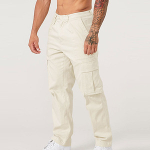 Pantalon cargo pour homme RNSHANGER, décontracté, grandes poches, couleur unie, sport, course à pied, pantalon long multi-poches, pantalon <span class=keywords><strong>de</strong></span> travail pour homme - Product Image 4