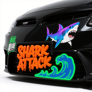 Vente chaude personnalisé PVC véhicule autocollant magnétique réfléchissant voiture décalcomanies aimant signe pare-chocs autocollant - Product Image 4