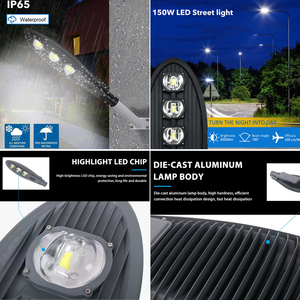 Đèn đường ngoài trời chất lượng cao bằng nhôm 30w 50w 100w <span class=keywords><strong>150w</strong></span> 200w 250w, chống nước IP66, đèn đường LED COB kiểu Cobra - Product Image 3