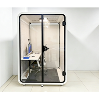 Cabine insonorisée moderne et durable en aluminium écologique pour bureau à domicile, centre commercial, atelier - Espace de travail privé portable