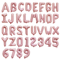 Vente en gros de 16 pouces feuille lettre ballons couleur bonbon numéro personnalisé feuille ballons enfants fête d'anniversaire fournitures décorations