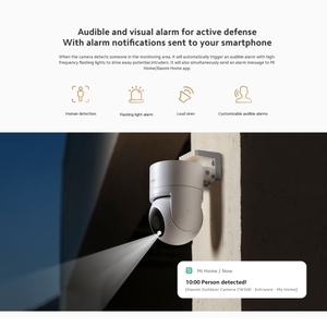 Vente chaude Original <span class=keywords><strong>Xiaomi</strong></span> CW300 4MP Caméra Extérieure IP66 Étanche Pleine Couleur Vision Nocturne WiFi Caméra sécurité à domicile - Product Image 5