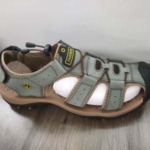 <span class=keywords><strong>Sandali</strong></span> <span class=keywords><strong>da</strong></span> <span class=keywords><strong>Uomo</strong></span> Comodi e Traspiranti <span class=keywords><strong>in</strong></span> <span class=keywords><strong>Pelle</strong></span> di Vacchetta Fatti a Mano per Escursionismo e Passeggiate all'Aperto Primavera Estate - Product Image 3