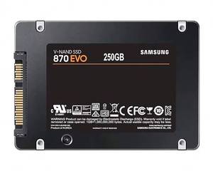 Pour disque SSD Samsung MZ-77E250B/CN 250 Go 870 EVO SATA 2,5 pouces SSD V-NAND 3 bits MLC DDR4 SDRAM AES 256 bits - Product Image 1
