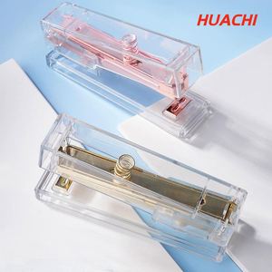 Engrapadora Manual Transparente de Plástico Estándar, Marca HUACHI, Modelo 268, Capacidad 24/6-100 Piezas, Peso 150g, Profundidad de Engrapado 60mm - Product Image 3