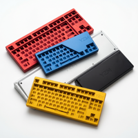 Boîtier de clavier mécanique usiné CNC sur mesure, touches en aluminium anodisé, service d'usinage de haute précision pour clavier DIY