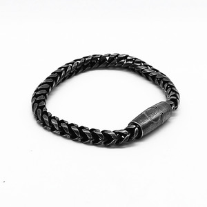 yunnique Unisex <b>Titanium</b> Steel Bracelet 200mm Magnetic Clasp Geometric Design Gift Jewelry - Product Image 5
