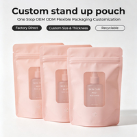 Sachet Doypack Blanc Personnalisé avec Fenêtre pour Lait et Gelée, en Feuille d'Aluminium Recyclable de Haute Qualité
