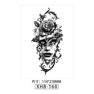 Tatuaje Temporal Personalizado para Hombre/Mujer, Diseño Religioso, Sexy y Moderno en Blanco y Negro para Cuerpo y Brazo, Duración <span class=keywords><strong>de</strong></span> 5-7 Días, Tinta <span class=keywords><strong>de</strong></span> Seda - Product Image 6
