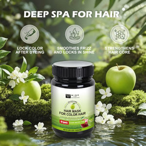 有機アップルヘアマスク1000ML含まれたイラクサ抽出物すべての髪のタイプに栄養を与え、水分と深いコンディショニングを加えます - Product Image 3