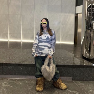 ¡Novedad de 2023! Bolso de hombro de piel suave para mujer, <span class=keywords><strong>bolsos</strong></span> de felpa con forma de corazón para mujer - Product Image 6