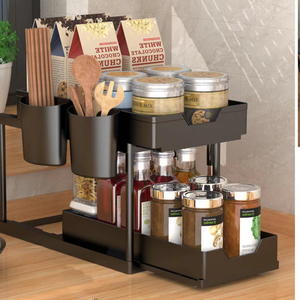 Under Sink Organizer,Pull Out Cabinet Organizer 2 Tier Slide Out Sink Shelf Cabinet Organizer and <strong>Storage</strong>,<strong>kitchen</strong> <strong>Storage</strong> <strong>Rack</strong> - Product Image 6