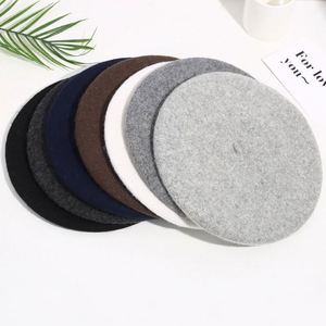Stretchable <b>Beret</b> Hat Wool Vintage French Solid Color Classic Winter Cap Stylish Chic Parisian - Product Image 3