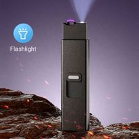 Briquet électrique rechargeable professionnel avec lampe torche LED et fonction d'autodéfense pour barbecue et cuisine – Lampe torche promotionnelle