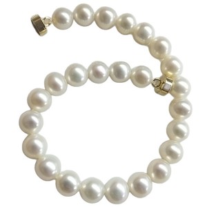Bracelet en perles de Zhuji de 6 mm, presque rond, sans défaut, avec boucle en fer, facile à porter, lumière intense, catégorie cadeau, bracelets et joncs en perles - Product Image 5