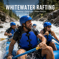 Gilet de sauvetage commercial 150N pour rafting en eaux vives, en Oxford 600D, réglable, pour kayak et sauvetage aquatique