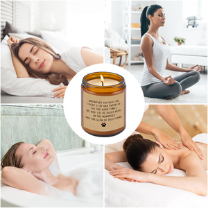 OEM/ODM 7oz Luxurious Eco Natural Soy Wax glass candle jars with lids long burn time for bath time Valentine's Day Bars - Product Image 4