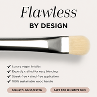 Pinceaux de maquillage à manche en bois personnalisables, très demandés, pour applicateur individuel de liquide, crème, poudre, contour et fard à paupières – Outils de maquillage souples et synthétiques