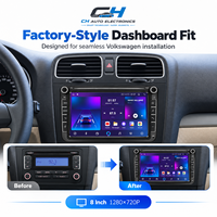 Untuk Volkswagen VW Golf 5 Polo Candy Jetta, Stereo Mobil 8 inci Octa Core Android 4G Wireless Carplay GPS Navigasi