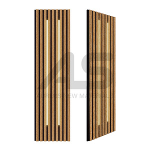 <span class=keywords><strong>Pannelli</strong></span> Acustici in MDF PET Ecologici <span class=keywords><strong>con</strong></span> Striscia LED, Doghe Fonoassorbenti per Pareti e Soffitti Interni - Product Image 4