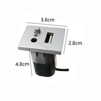 Adaptateur d'entrée USB AUX pour voiture, mini câble, interface jack USB, interrupteur pour Ford Focus 2 MK2 2009 2010 2011 C-MAX Kuga Mk1