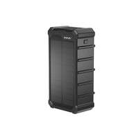 Batterie solaire portable 30000mAh pour l'extérieur, étanche IP65, chargeur portable avec filetage 1/4'' et double éclairage LED WT-S037
