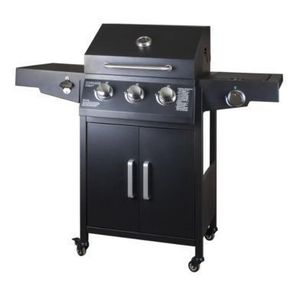 New Model Silver Black Gas Grill with Cabinet with Cover with <strong>Side</strong> <strong>burner</strong> with BBQ Tools - Product Image 5