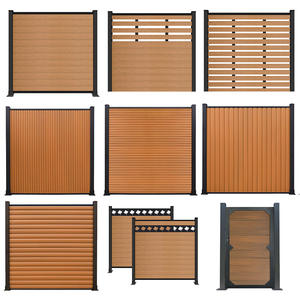 Valla de Privacidad de <span class=keywords><strong>Madera</strong></span> Plástica WPC Resistente al Agua y al Fuego de 6 pies, Paneles de Tablas Compuestas de PVC para Patio, Valla de Privacidad WPC para Exteriores - Product Image 4