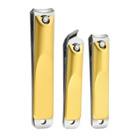 Coupe-ongles de voyage en acier inoxydable noir pour femmes, ciseaux à ongles pour manucure et pédicure, outil de soin des ongles