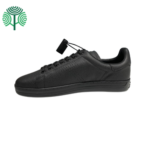 Zapatillas de Skateboard para Hombre, Totalmente Negras, Parte Superior de Cuero Genuino, Ligeras, Transpirables, Antideslizantes, Zapatos Deportivos de Verano - Product Image 2