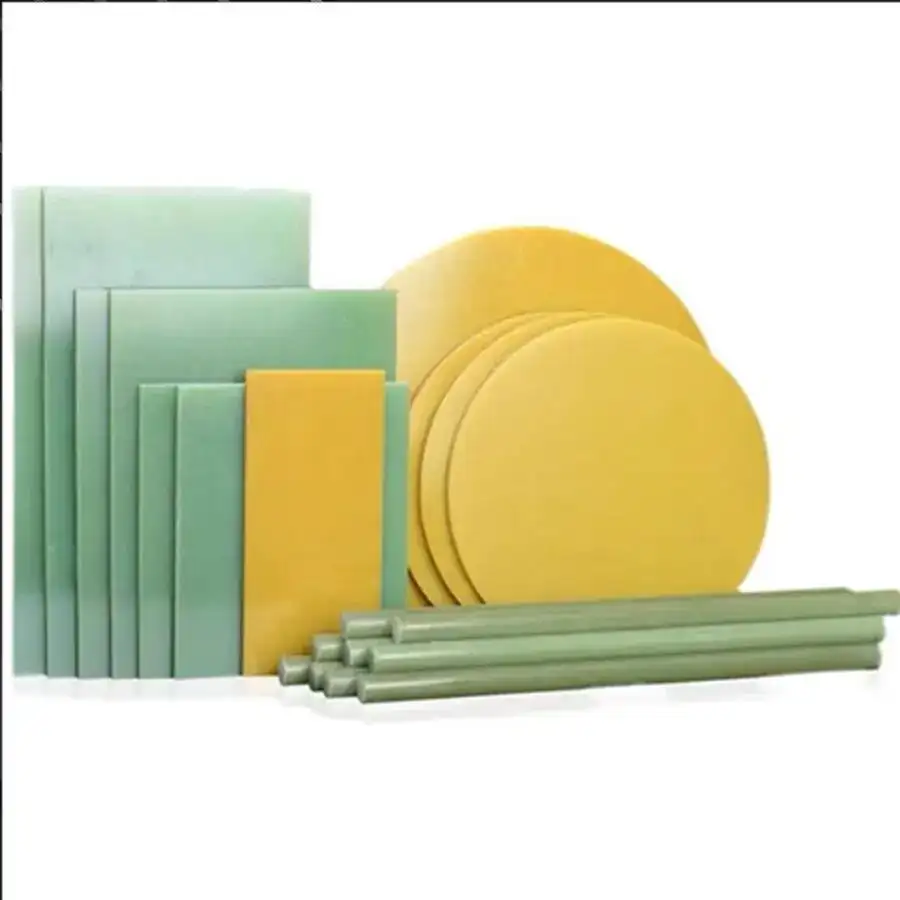 Découpé 1mm 2mm jaune vert FR4 3240 résine époxy feuille de fibre de verre plaque isolation feuille de plastique