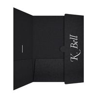 Carpeta de Presentación Tríptica Personalizada con Logotipo, Impresión Offset, Carpeta de Cartón para Documentos