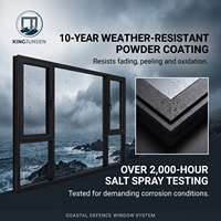 Ventanas Abatibles de Aluminio Insonorizadas con Doble Acristalamiento para Oficinas Comerciales, Protección Acústica, Sistema Fácil de Operar Y05