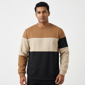 Sudaderas de Hombre al por Mayor, 100% Algodón, Tejidas, Transpirables, Térmicas, de Invierno, Cuello Redondo, Manga Larga, Bordadas, Lisas y Teñidas - Product Image 1