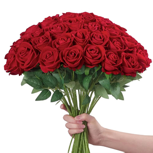 Composizione Floreale di Alta Qualità con Rose Bianche Artificiali in Seta e Ortensie per Decorazioni Domestiche di <span class=keywords><strong>San</strong></span> <span class=keywords><strong>Valentino</strong></span> - Product Image 3