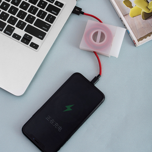 bestseller wholesale Portable rotatable data cable headset winder storage box with mobile phone bracket cable organizer