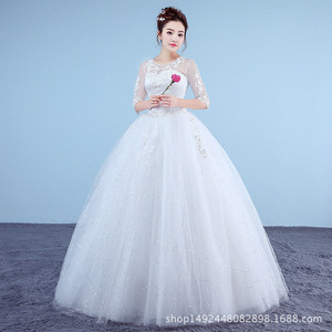 Abito da Sposa Bianco con Spalle Scoperte in Pizzo Personalizzato OEM - Product Image 5