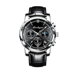 Nouvelle montre pour hommes multifonctionnelle lumineuse étanche, une montre-bracelet à quartz élégante pour les étudiants - Product Image 6