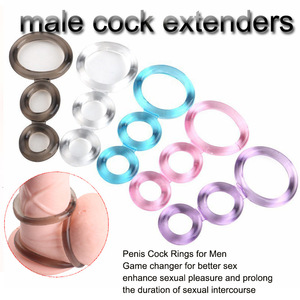 Penis <b>lock</b> ring, male penis exercise ring, adult sex toy, triple restraint cock ring, foreskin retainer ring, sanitary ring - Product Image 4