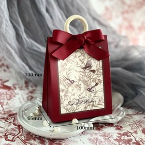 Nouvelle mode oiseau <span class=keywords><strong>Vintage</strong></span> français Sen série vert Champagne vin rouge Texture mariage cadeau boîte à <span class=keywords><strong>sucre</strong></span> - Product Image 4