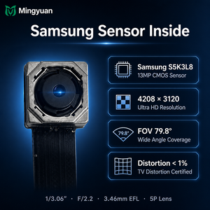 Module de caméra <span class=keywords><strong>CMOS</strong></span> MIPI 13MP <span class=keywords><strong>Samsung</strong></span> S5K3L8 4208x3120 Ultra <span class=keywords><strong>HD</strong></span> avec connecteur Gold Finger pour tablette, PDA, appareil fin, OEM ODM - Product Image 2