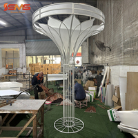 Arche de mariage en métal SMS Golden Lotus Petal, support d'allée, cadre de toile de fond de scène blanche pour décorations d'événements