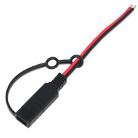 موصل 18AWG 2sae إلى كابل معلب مع غطاء غبار لطرف السيارة مقبس SAE